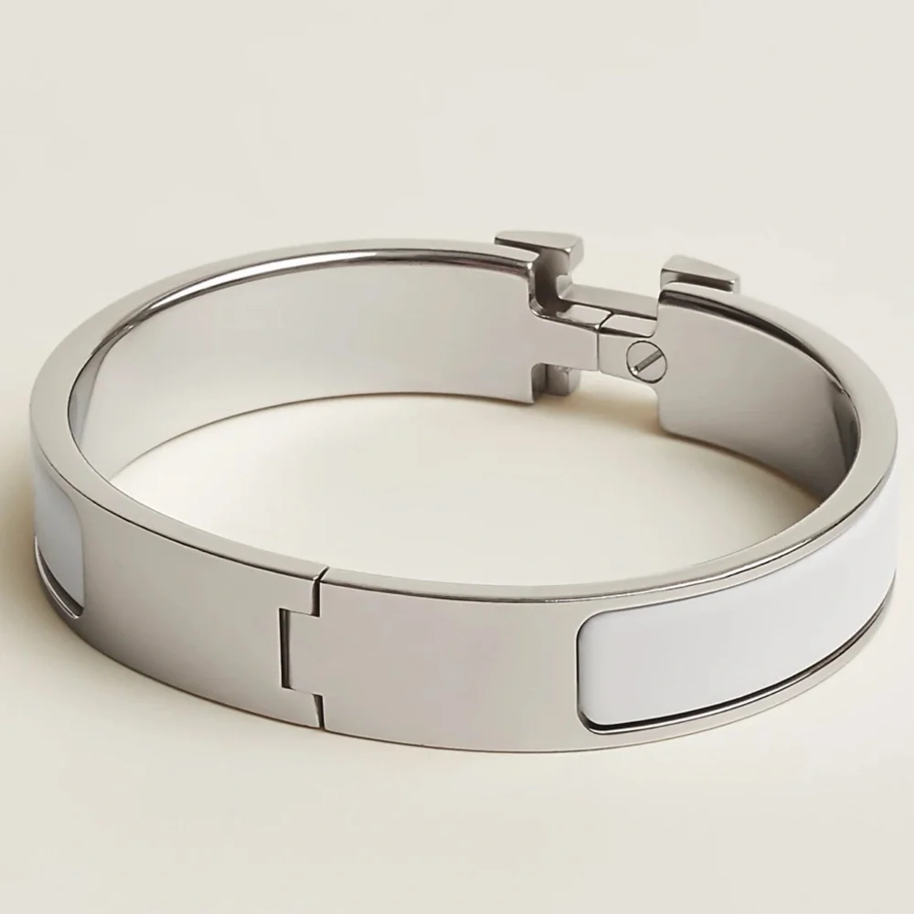 Hermes Click H Bracelet in White BRAND NEW - Picture 2 of 6
